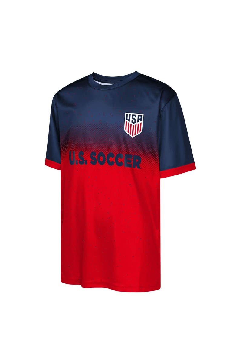Outerstuff Youth Navy/Red USMNT Stalwart Defender T-Shirt, Alternate, color, 