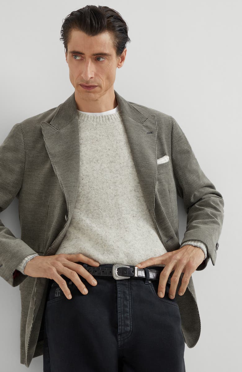 Brunello Cucinelli Corduroy blazer, Alternate, color, Khaki