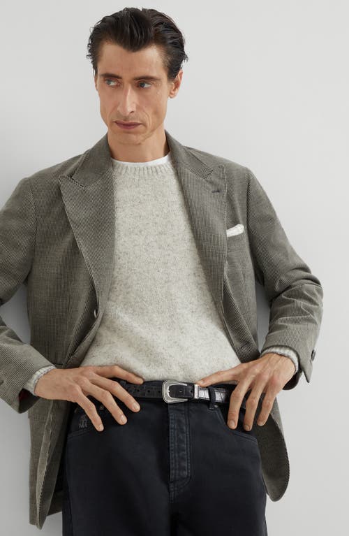 Brunello Cucinelli Corduroy Blazer In Gray