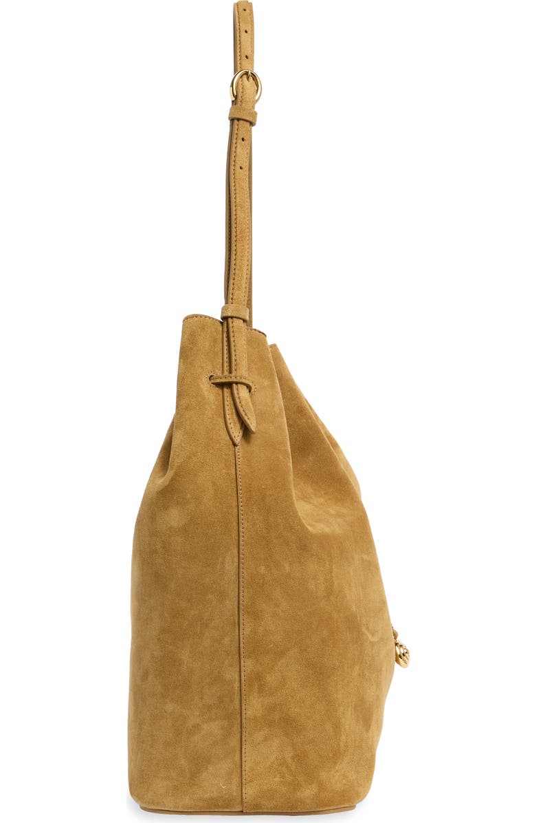 LIFFNER Charm Suede Bucket Bag, Alternate, color, Sand