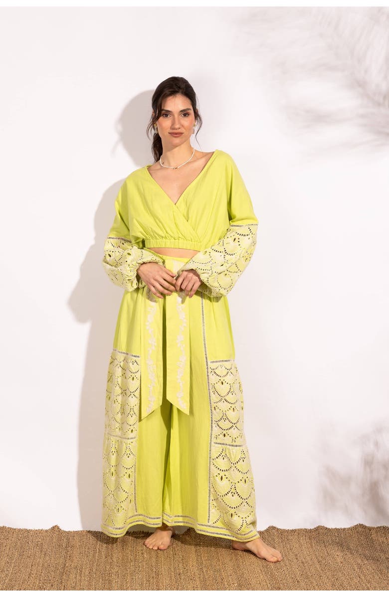 GUADALUPE DESIGN Regina Pants, Main, color, Green