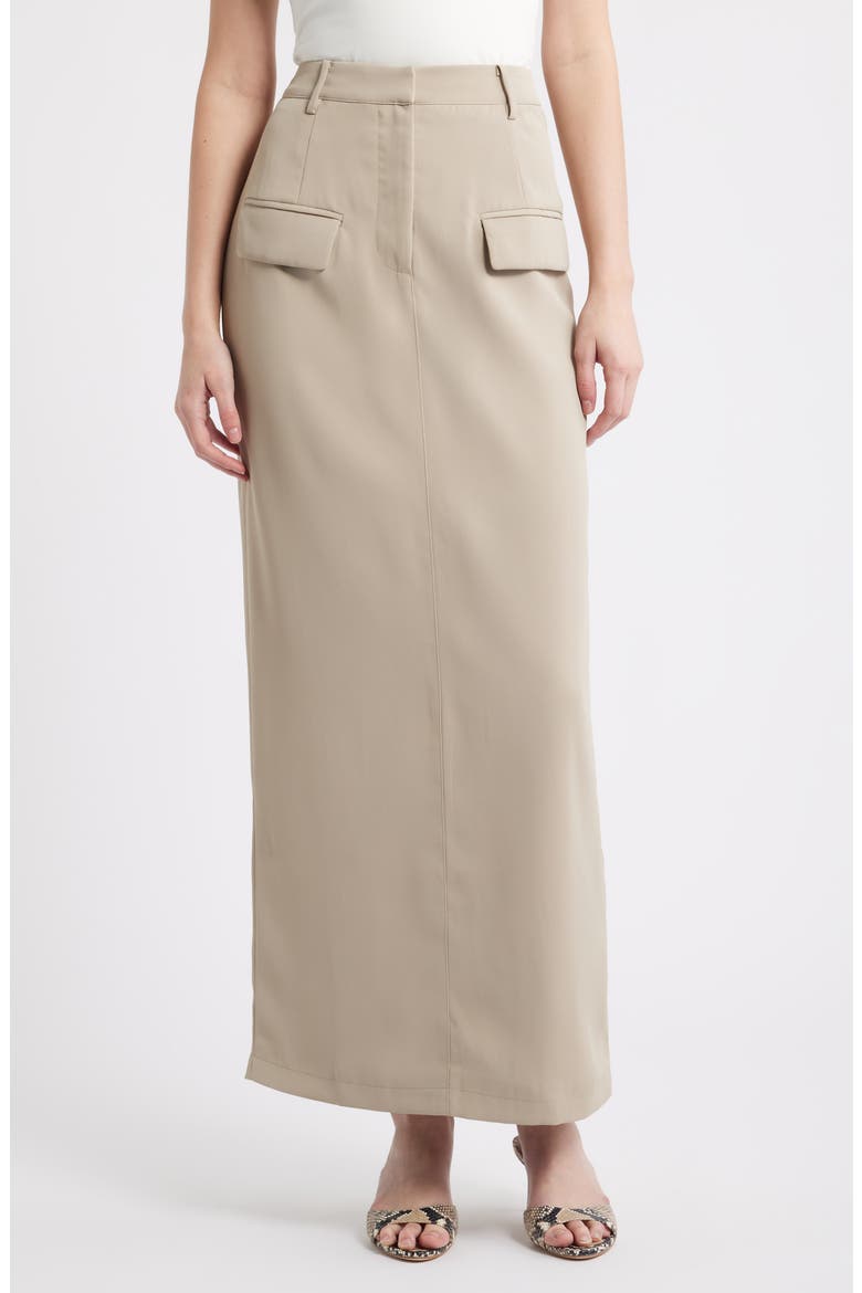 The Ultimate Muse Maxi Trouser Skirt, Main, color, TAUPE