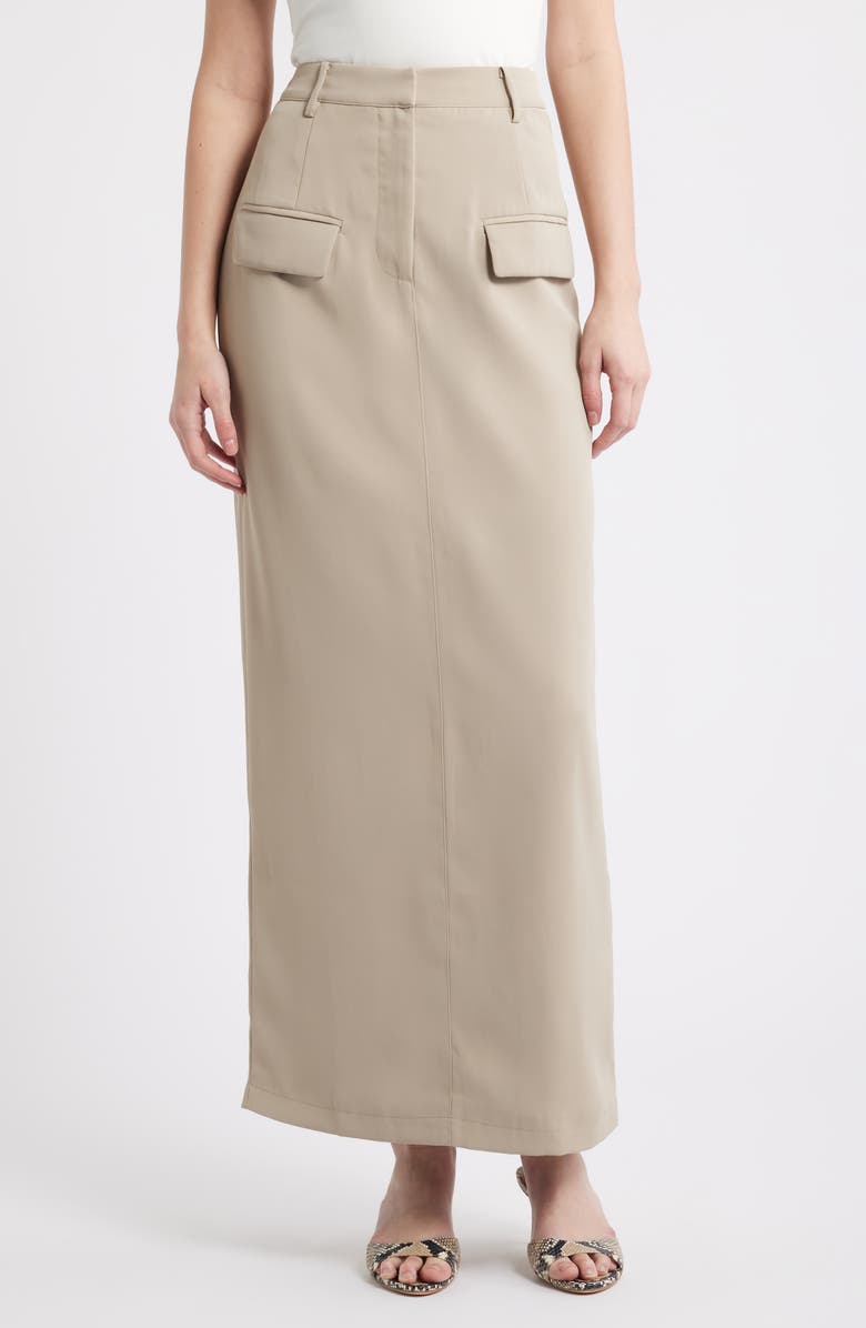 Odd Muse The Ultimate Muse Maxi Trouser Skirt, Main, color, Taupe