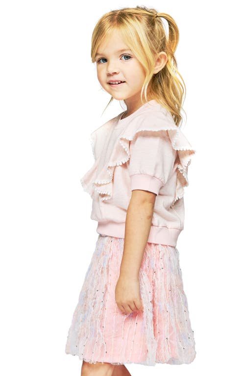 Sara Sara Kids' Ruffle Top & Tutu Skirt Set In Pink