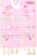 Capelli New York Kids' Spring Assorted 16-Piece Earrings Set