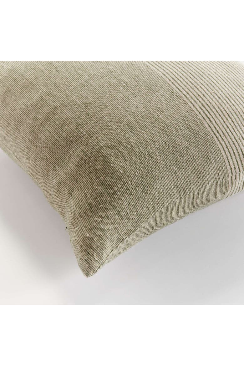 Otis Pinstripe Pillow 24", Alternate, color, Beige