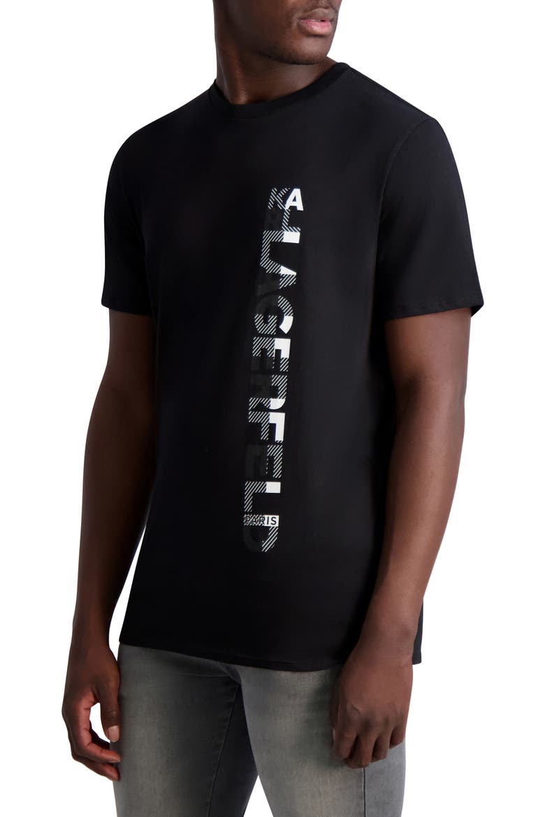 Side Logo Graphic Tee, Main, color, BLACK