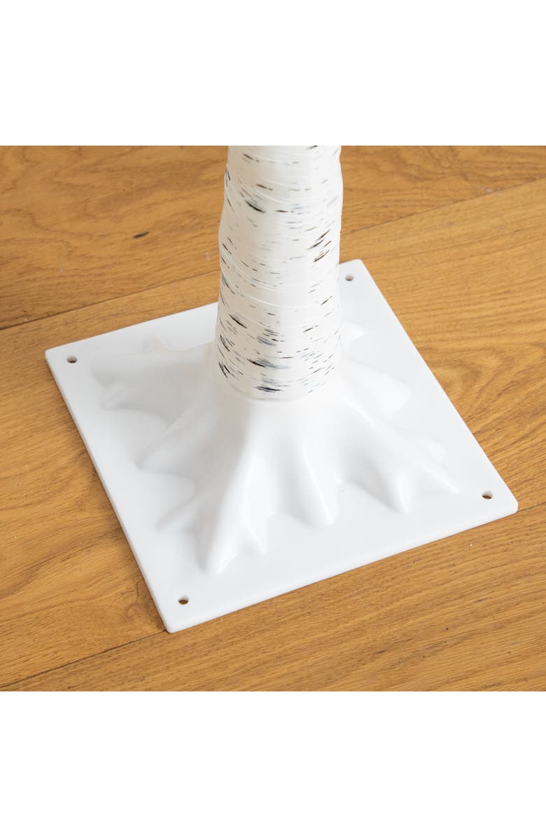 NEARLY NATURAL 6-ft Pre-Lit Artificial Valentine's Day Twig Tree with 96 Heart Shaped LED Lights and Red Berries, Alternate, color, White