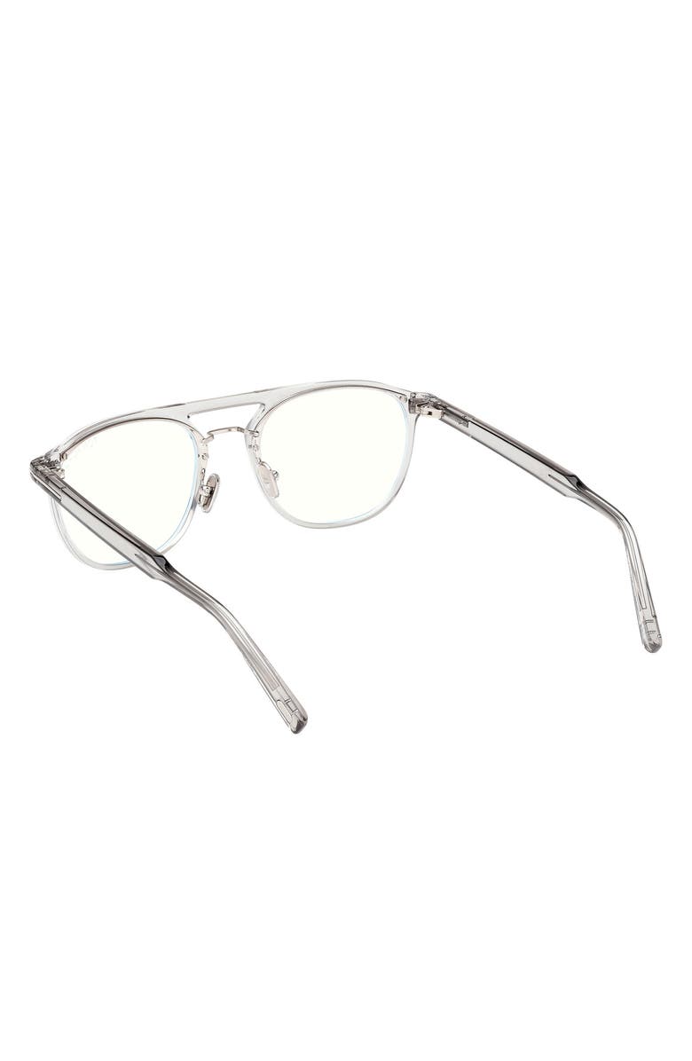 TOM FORD 52mm Pilot Blue Light Blocking Glasses, Alternate, color, 