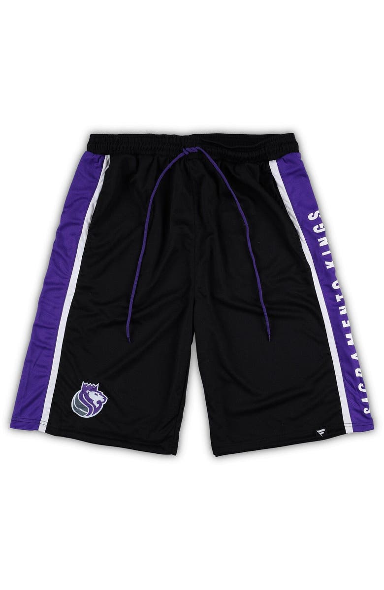 FANATICS Men's Fanatics Branded Black Sacramento Kings Big & Tall Referee Iconic Mesh Shorts, Main, color, Black