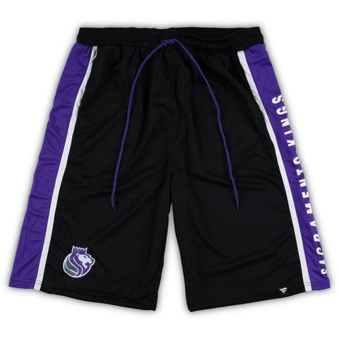 Men's Fanatics Branded Black Sacramento Kings Big & Tall Referee Iconic Mesh Shorts