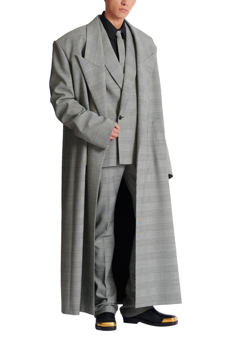 Balmain Prince of Wales 2-button blazer, Alternate, color, Black