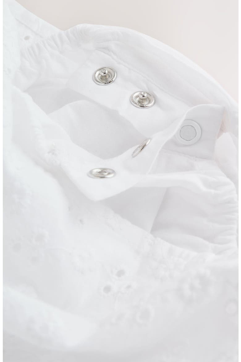 Cotton Eyelet Dress, Alternate, color, WHITE