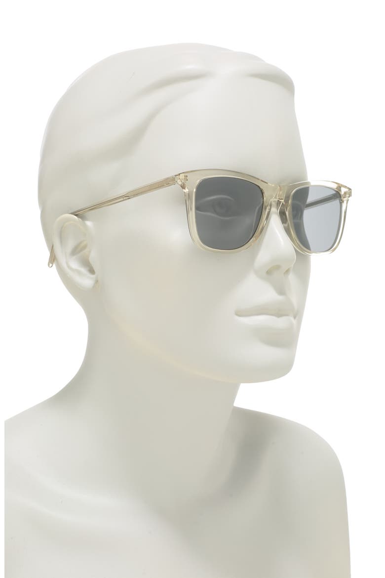 50mm Square Sunglasses, Alternate, color, BEIGE BEIGE SILVER/SLV