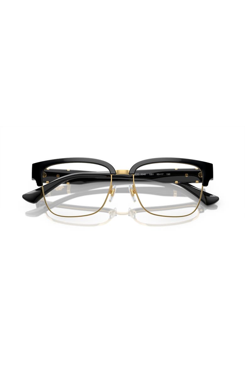 Versace 55mm Square optical glasses, Alternate, color, Black