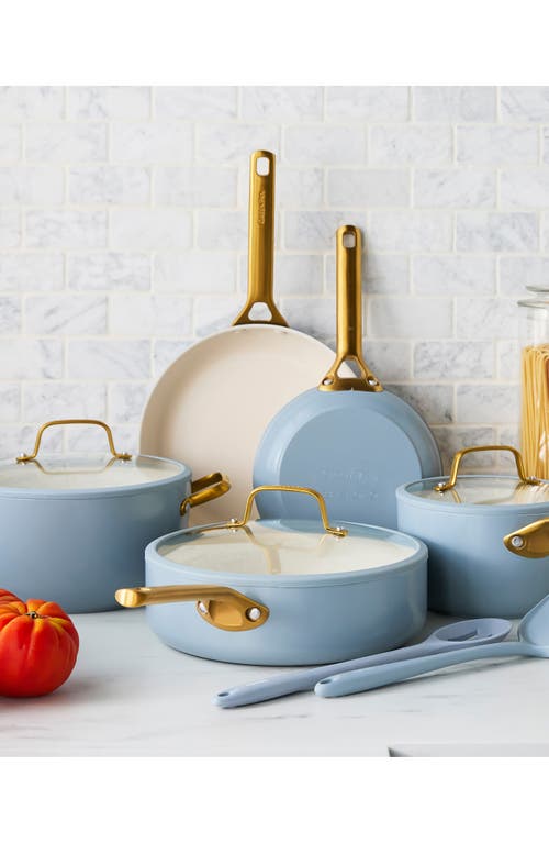 Greenpan Reserve Pro 10-piece Ceramic Nonstick Cookware Set In Blue