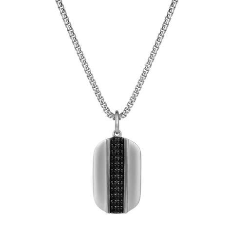Sora 1 CT Pavé Black Spinel Pendant 925 Silver