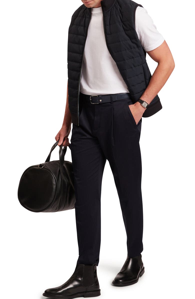 Ted Baker Pafavor Quilt Front Piqué Vest, Alternate, color, Navy