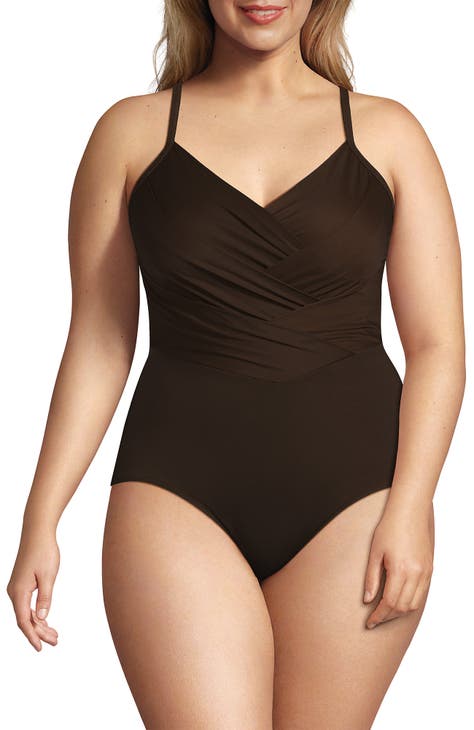 Women s Brown Plus Size Swimsuits Swimwear Nordstrom