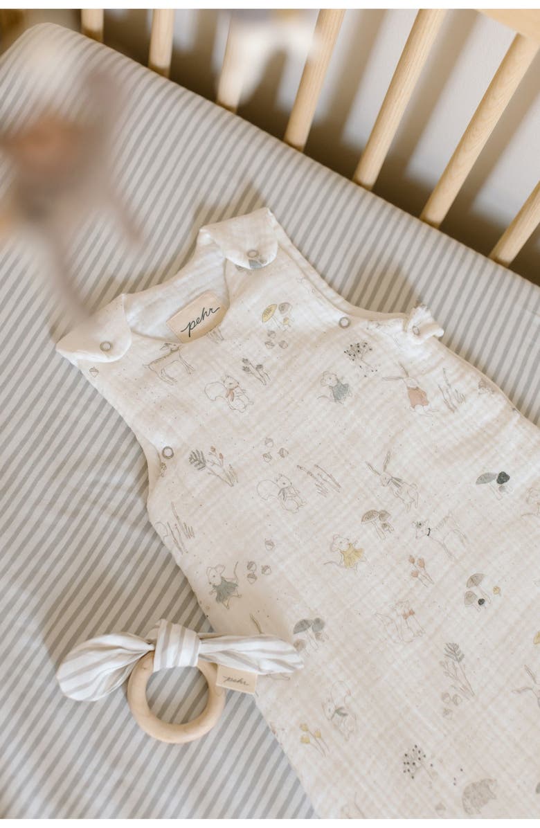 Pehr 1.0 Organic Cotton Wearable Blanket, Alternate, color, Magical Forest