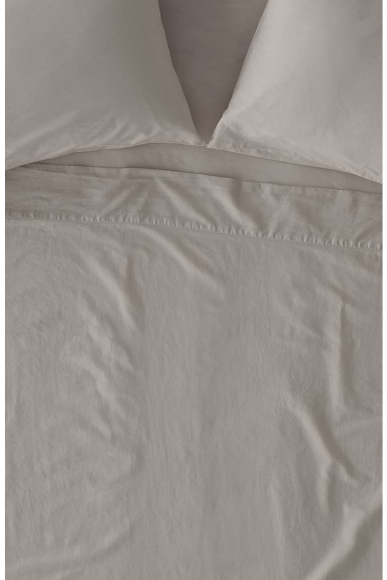 Organic Cotton Organic Room Service Sateen Sheet Set, Alternate, color, Dove Grey