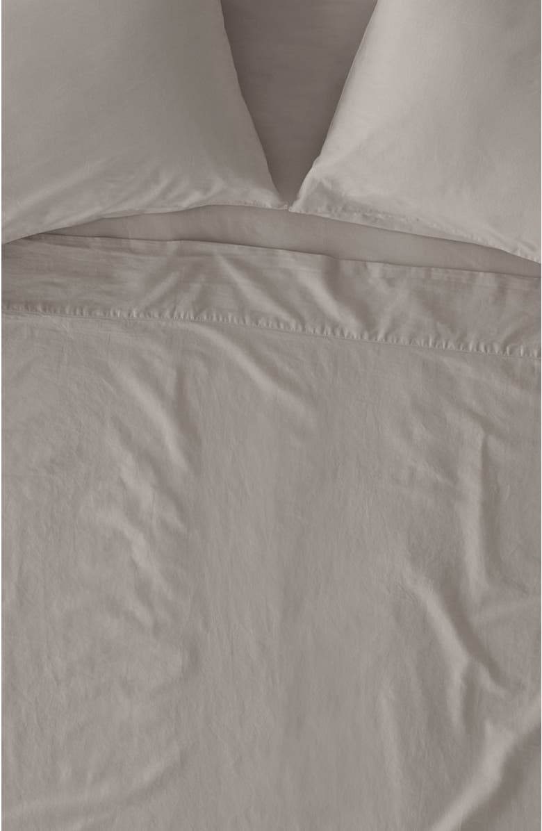Pact Organic Cotton Organic Room Service Sateen Pillowcase 2-Pack, Alternate, color, Dove Grey