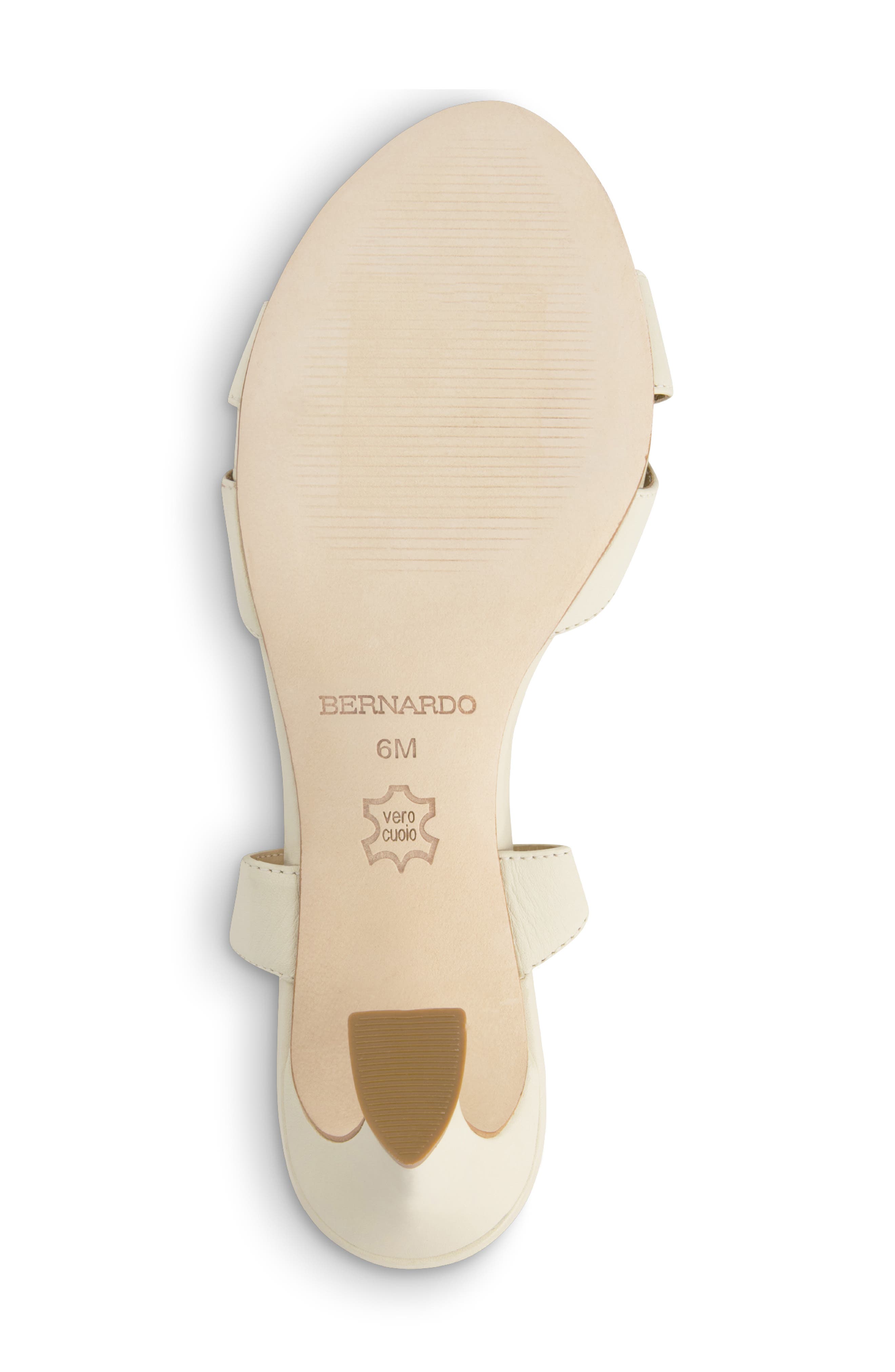 Bernardo Neera Sandal, Alternate, color, Eggshell Antique Calf