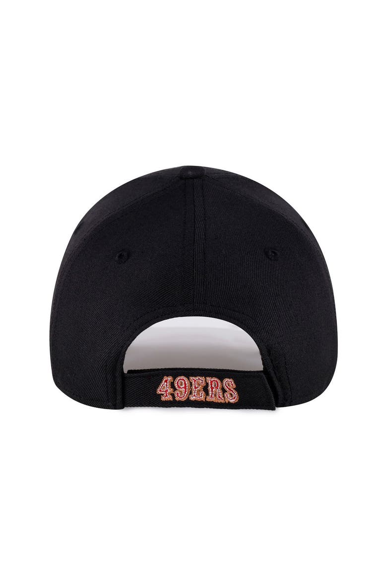 Men's '47  Black San Francisco 49ers MVP Adjustable Hat, Alternate, color, Black