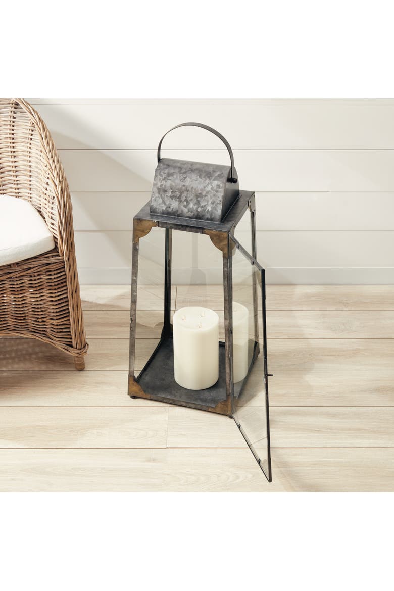 Madera Outdoor Lantern Large, Alternate, color, Gray