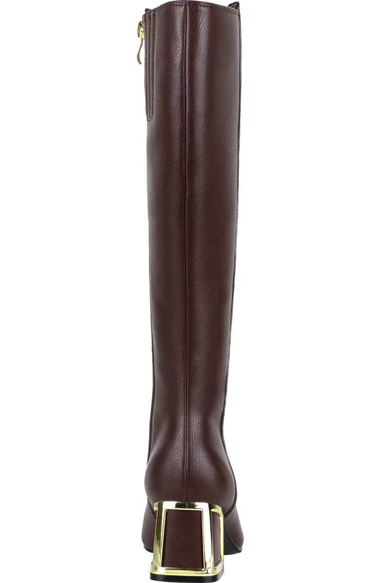 NINETY UNION Bridge Block Heel Knee High Boot, Alternate, color, Brown
