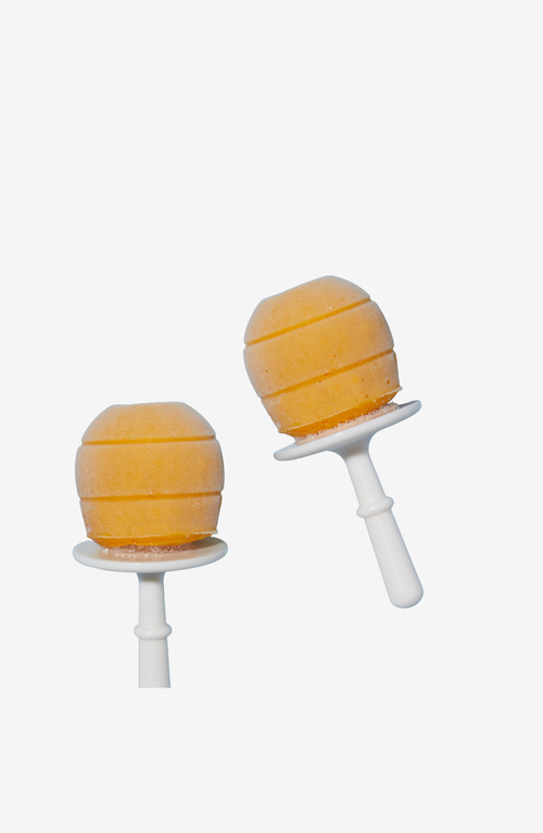 Love And Pebble Beauty Pops Ice Facial Mask Tray In Amber/light Orange