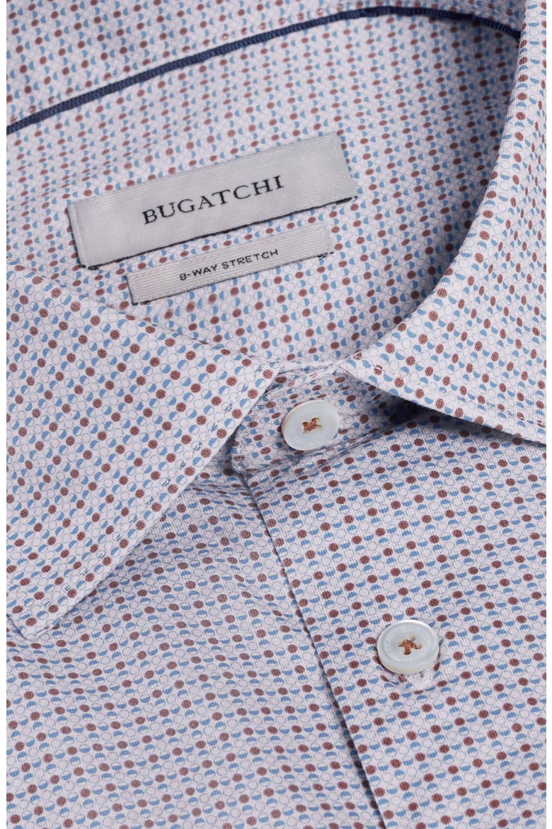 James OoohCotton® Geo Print Button-Up Shirt, Alternate, color, MOCHA
