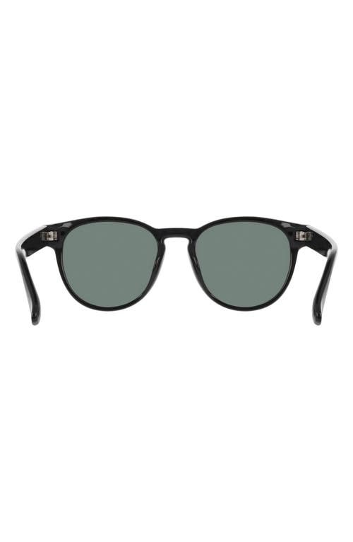 Dragon 53mm Round Sunglasses In Shiny Black/green