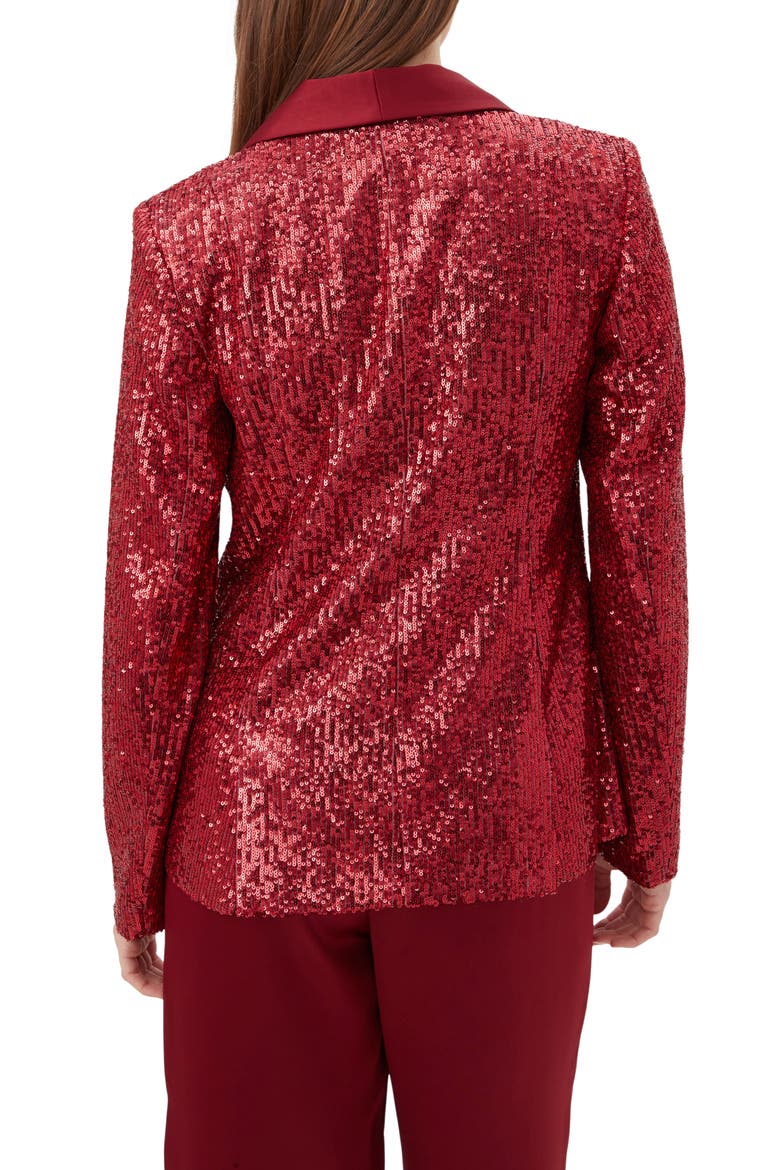 Al Sequin Blazer, Alternate, color, RUQA RED
