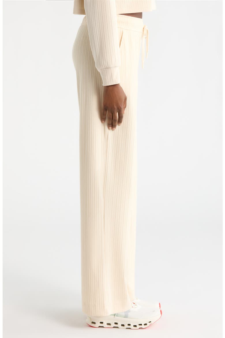 Breathe Easy Ribbed Drawstring Waist Pants, Alternate, color, IVORY