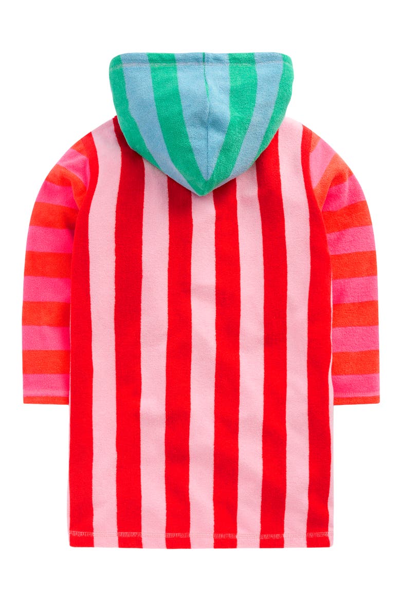 Kids' Romie Towelling Stripe Cover-Up Dress, Alternate, color, RED MULTI STRIPE