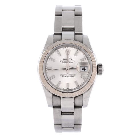 Oyster Perpetual Datejust Automatic Watch Stainless Steel and White Gold 26