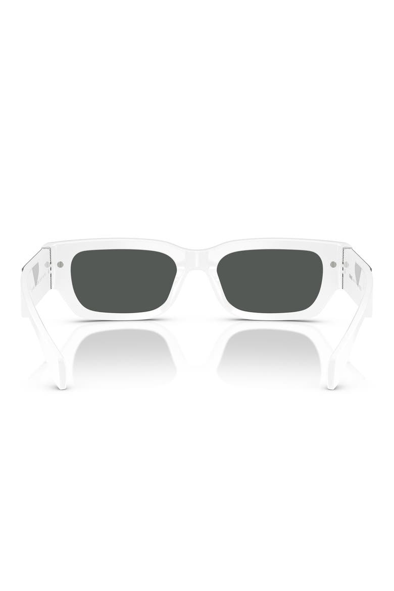 53mm Rectangular Sunglasses, Alternate, color, DARK GREY