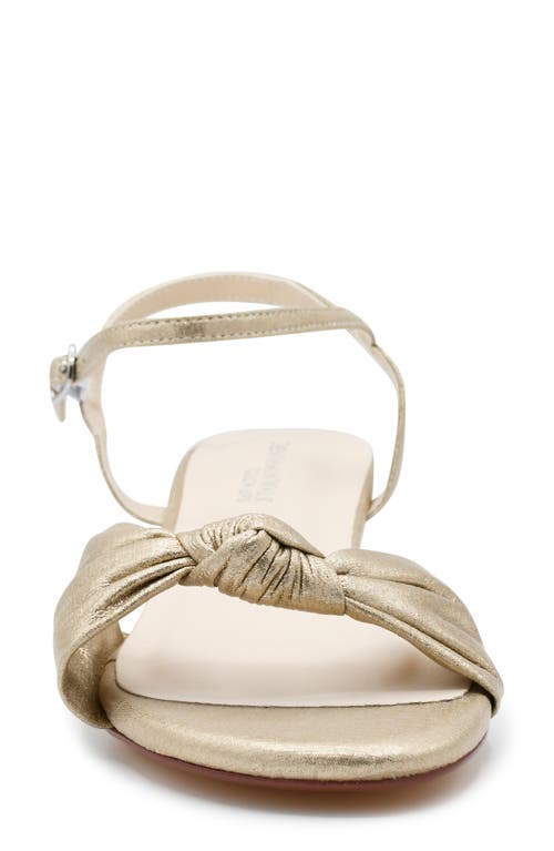 Touch Ups Rose Ankle Strap Wedge Sandal In Champagne