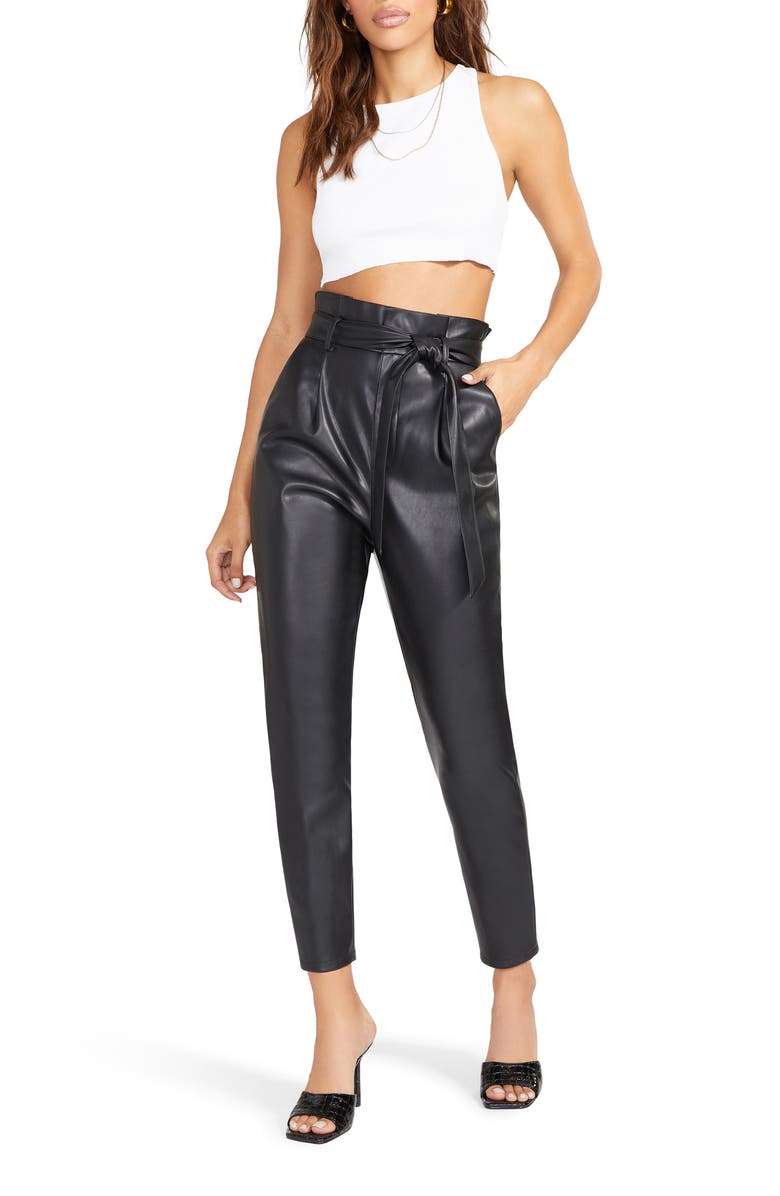 BB Dakota by Steve Madden BB Dakota Skin in the Game Faux Leather Pants, Alternate, color,