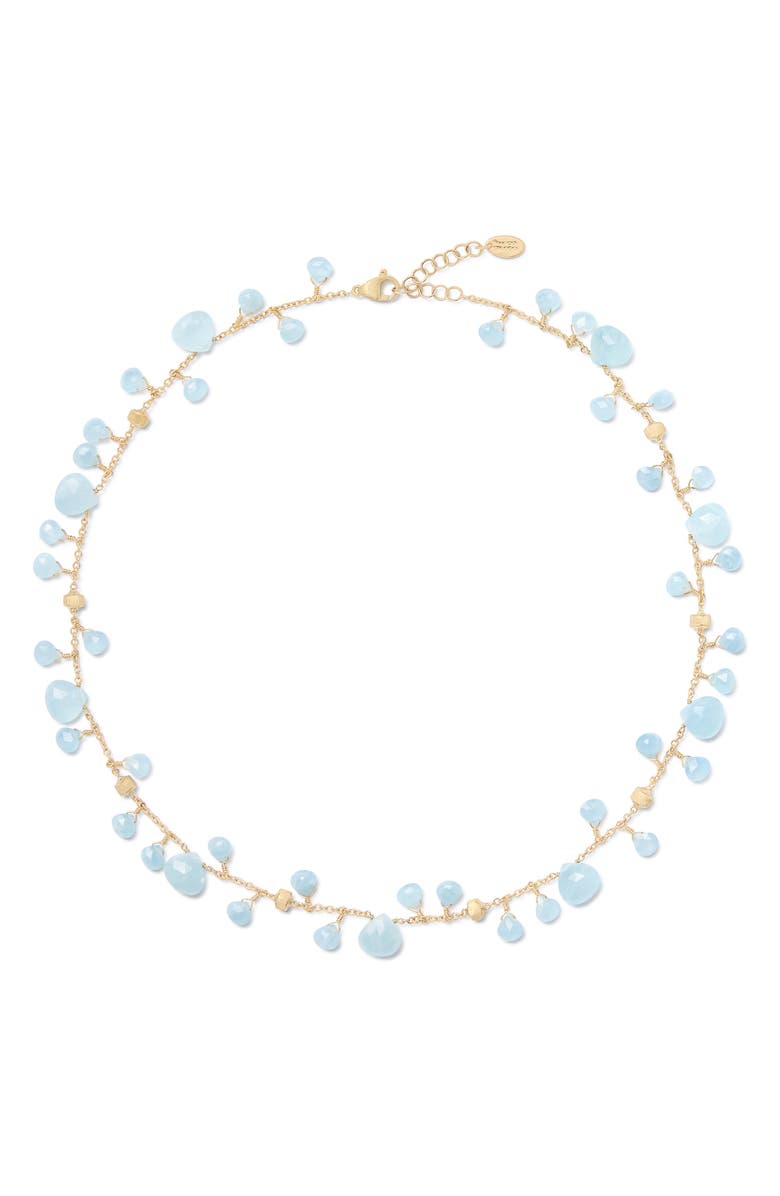 Marco Bicego Paradise Aquamarine Necklace, Main, color,
