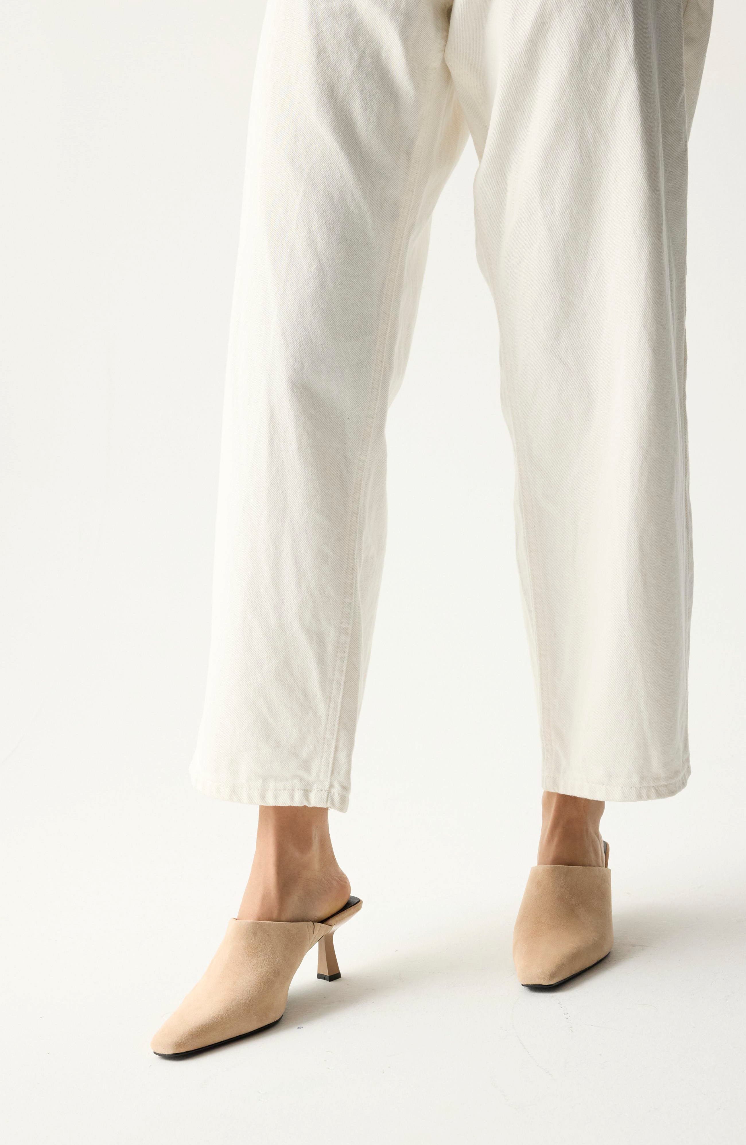 Chelsea Heeled Mule, Alternate, color, BEIGE