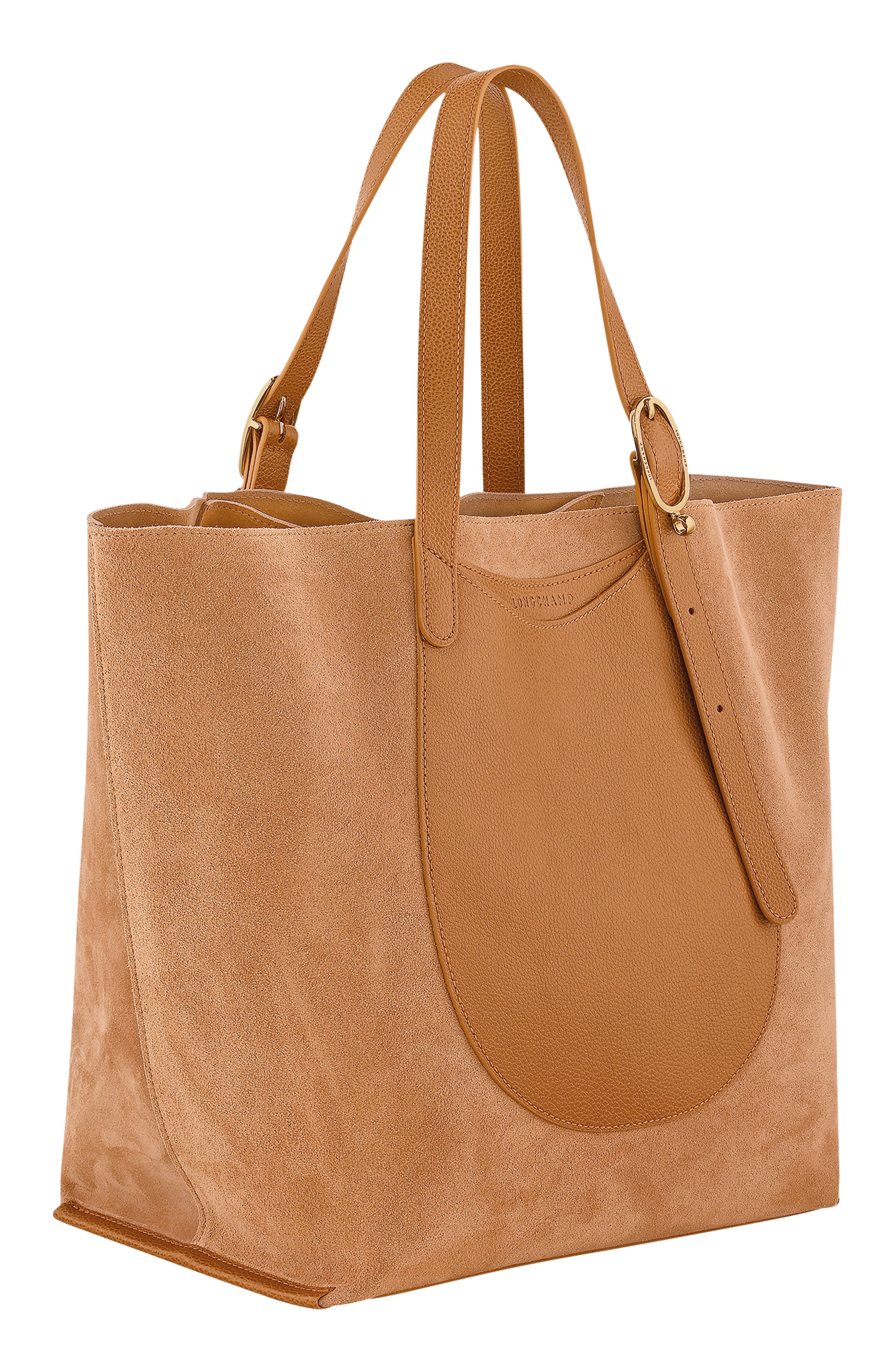 Complice Soft Leather Open Tote, Alternate, color, PECAN