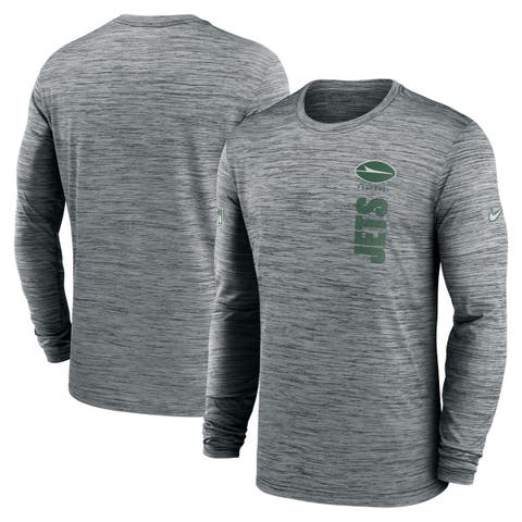 Men's Nike Gray New York Jets 2024 Sideline Velocity Performance Long Sleeve T-Shirt
