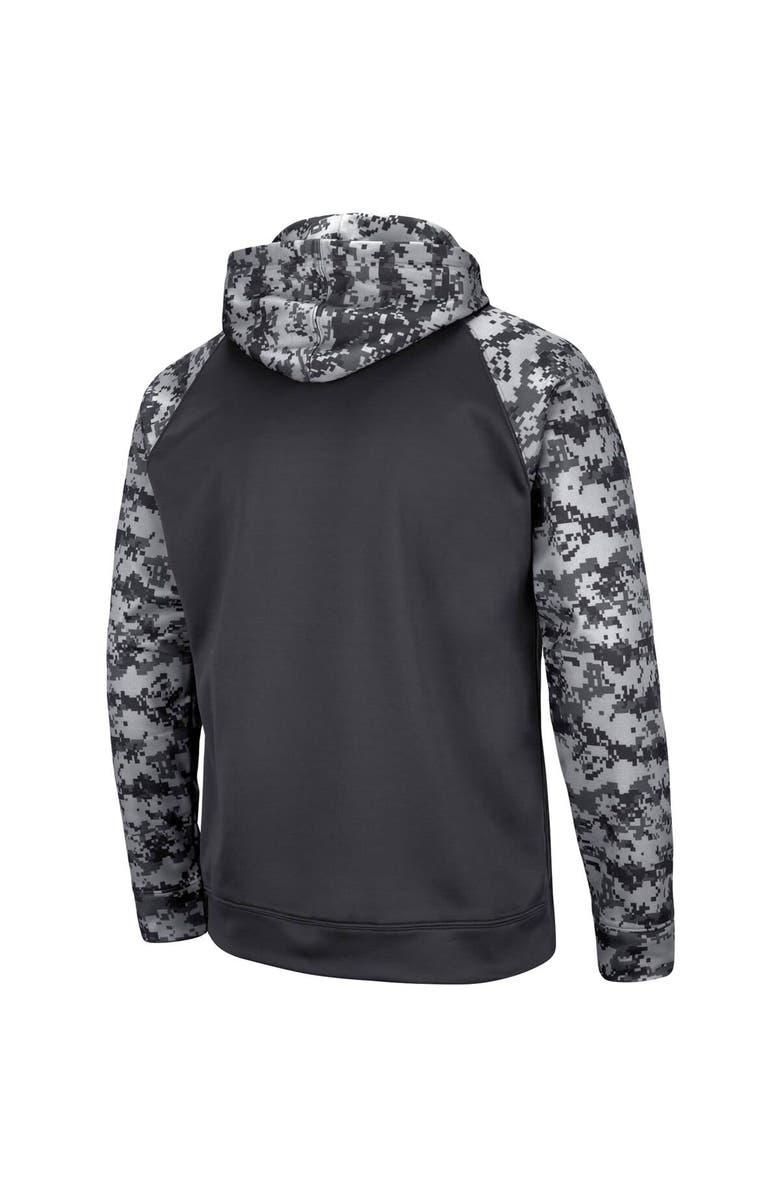 COLOSSEUM Men's Colosseum Charcoal Memphis Tigers OHT Military Appreciation Digital Camo Pullover Hoodie, Alternate, color, 