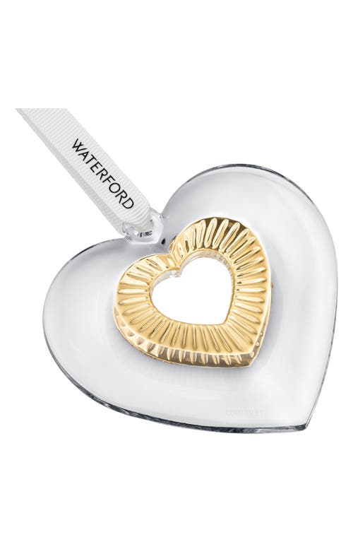 Waterford Gilded Heart Tree Decoration In White