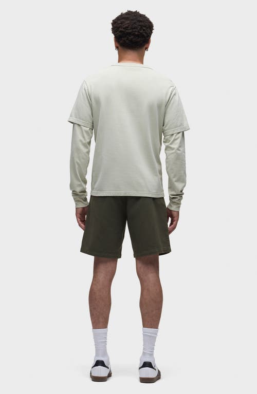 Hudson Jeans Venice Cotton Twill Chino Shorts In Gray