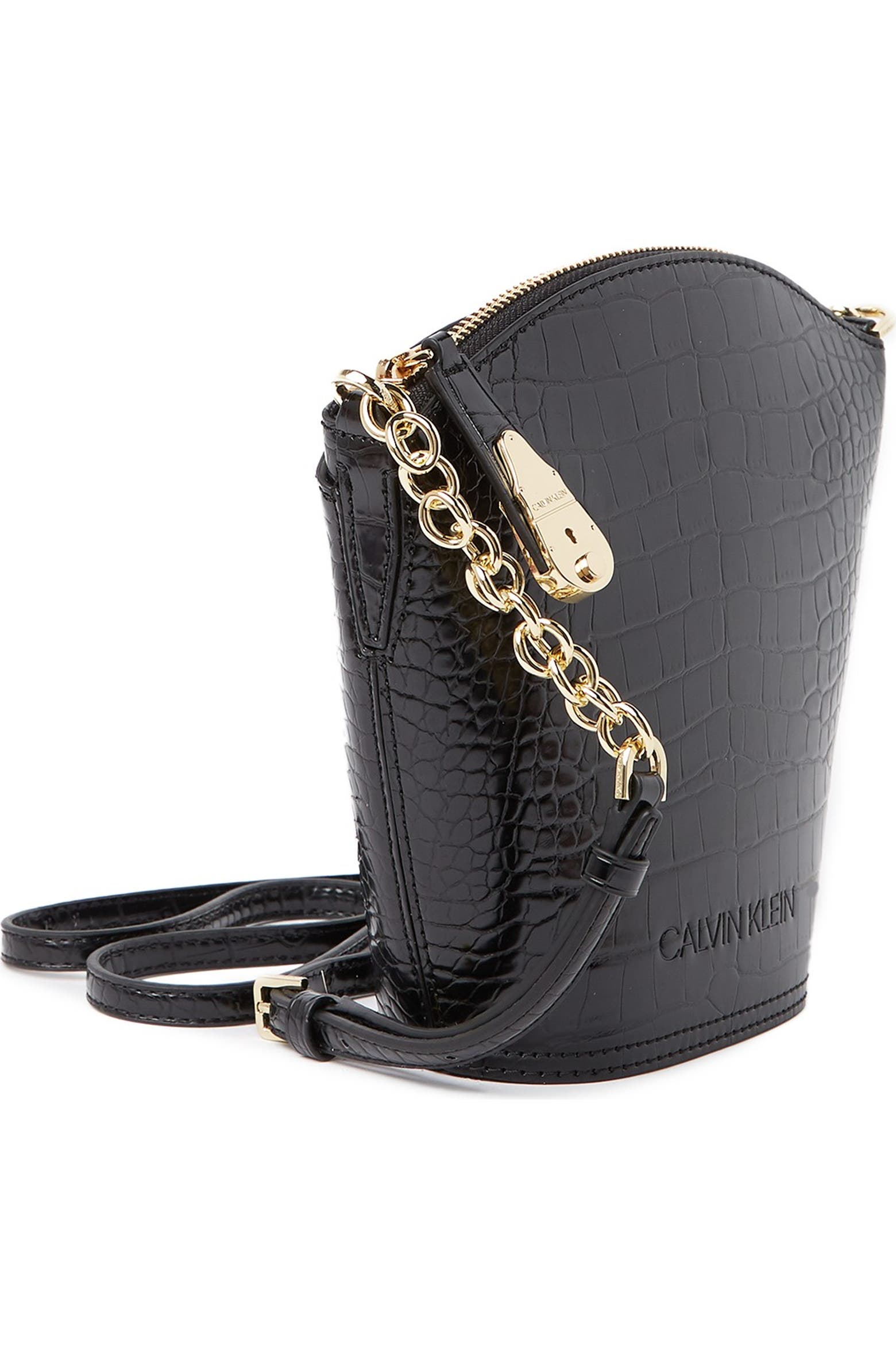 Statement Doormats Calvin Klein Croc Embossed Statement Daytona Crossbody Bag (Men ...