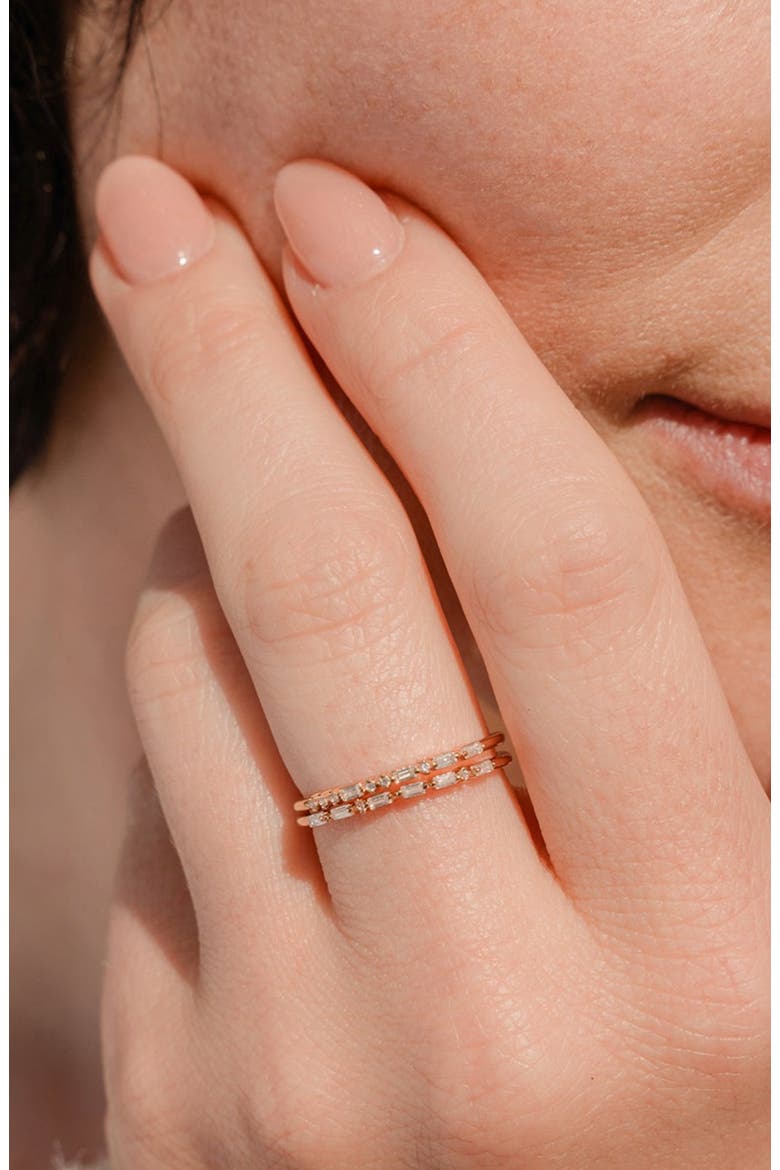 Mama Morse Code Ring, Alternate, color, GOLD VERMEIL