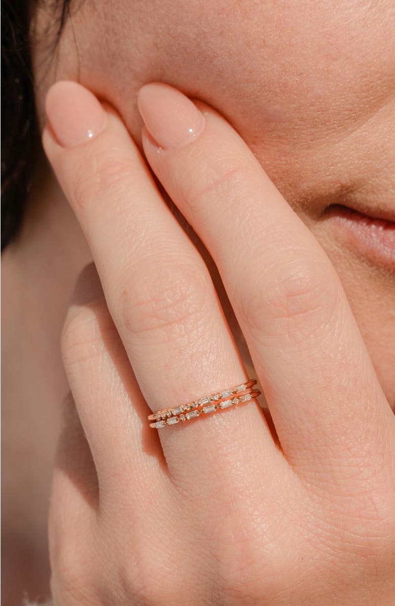 MADE BY MARY Mama Morse Code Ring, Alternate, color, Gold Vermeil